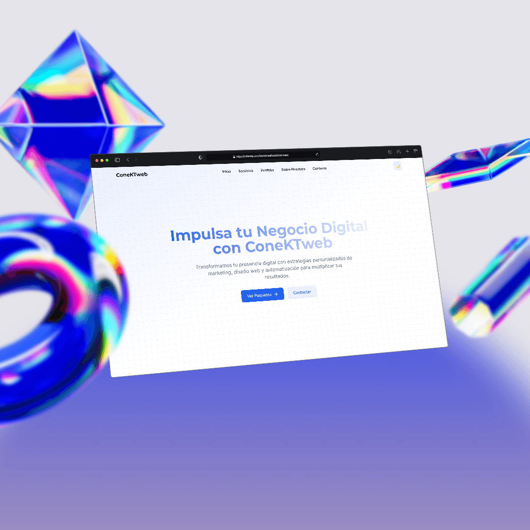 Vista previa de la versión móvil del sitio web para Agencia de Marketing 'ConektaWeb'