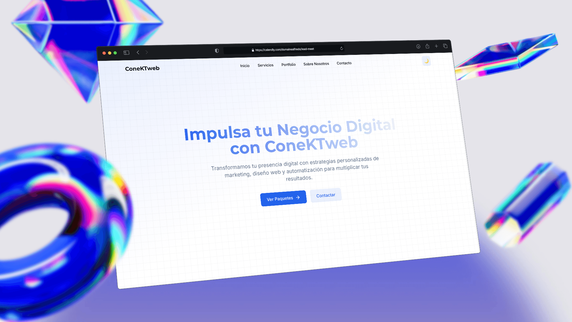 Vista previa del sitio web para Agencia de Marketing 'ConektaWeb'